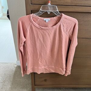 Women's lightweight sweatshirt peach color